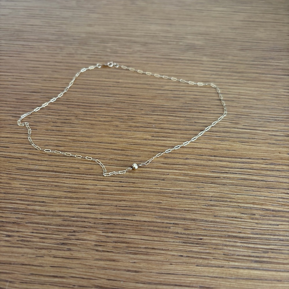 Mejuri Solid 14KT Gold Necklace 14”